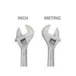 TEKTON 8 in. Adjustable Wrench with Satin Chrome Finish thumbnail 3
