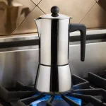 BonJour Coffee & Tea 6-Cup Stainless Steel Stovetop Espresso Maker thumbnail 5
