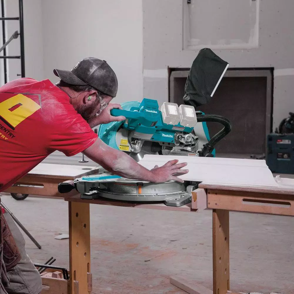 Makita 10 in. X2 LXT Brushless Dual-Bevel Sliding Compound Miter Saw with Laser (Tool Only)