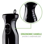 Ovente HS565 300W Multi-Purpose Immersion Blender Set with Chopper, Whisk, and 24 oz. Beaker - Black thumbnail 4