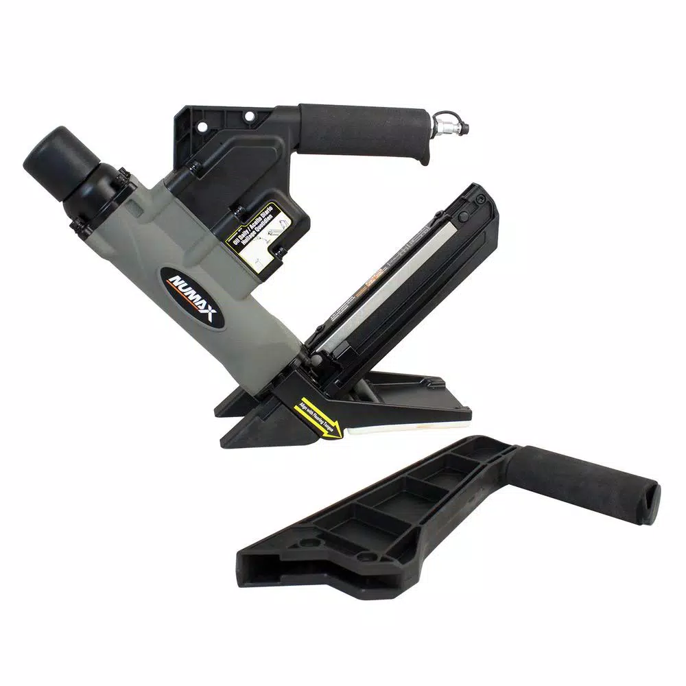 NuMax S50LSDH 2-in-1 Pneumatic 15.5/16 Gauge Dual Handle Flooring Nailer and Stapler