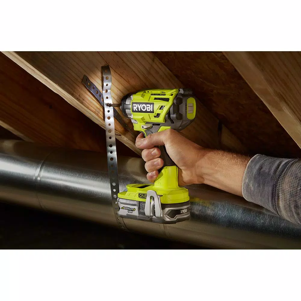 RYOBI 18V ONE+ Brushless 3-Speed 1/4 in. Hex Impact Driver Kit with 4.0 Ah Battery