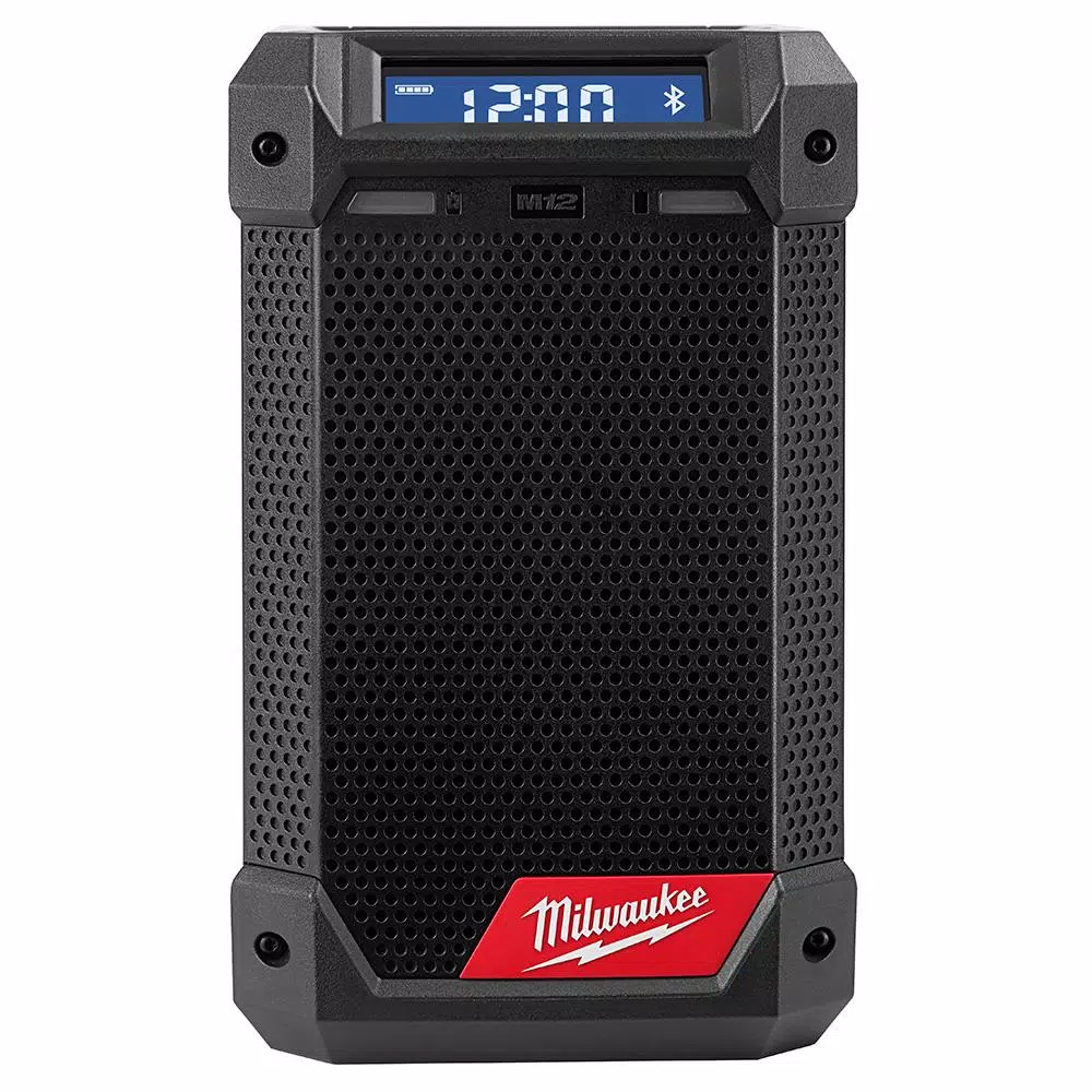Milwaukee M12 12V Lithium-Ion Cordless Bluetooth AM/FM Jobsite Radio with Charger