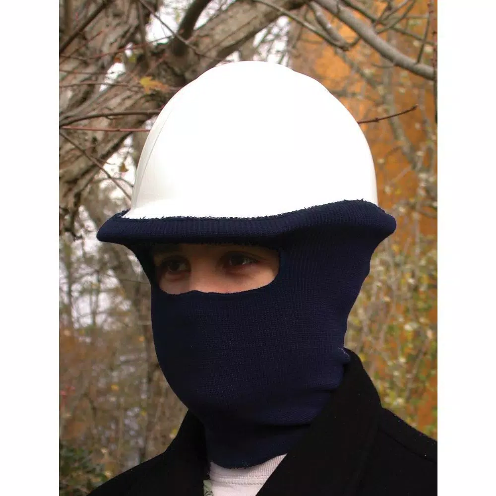ERB 9000F Knitted Winter Liner for Safety Caps and Hard Hats, Black