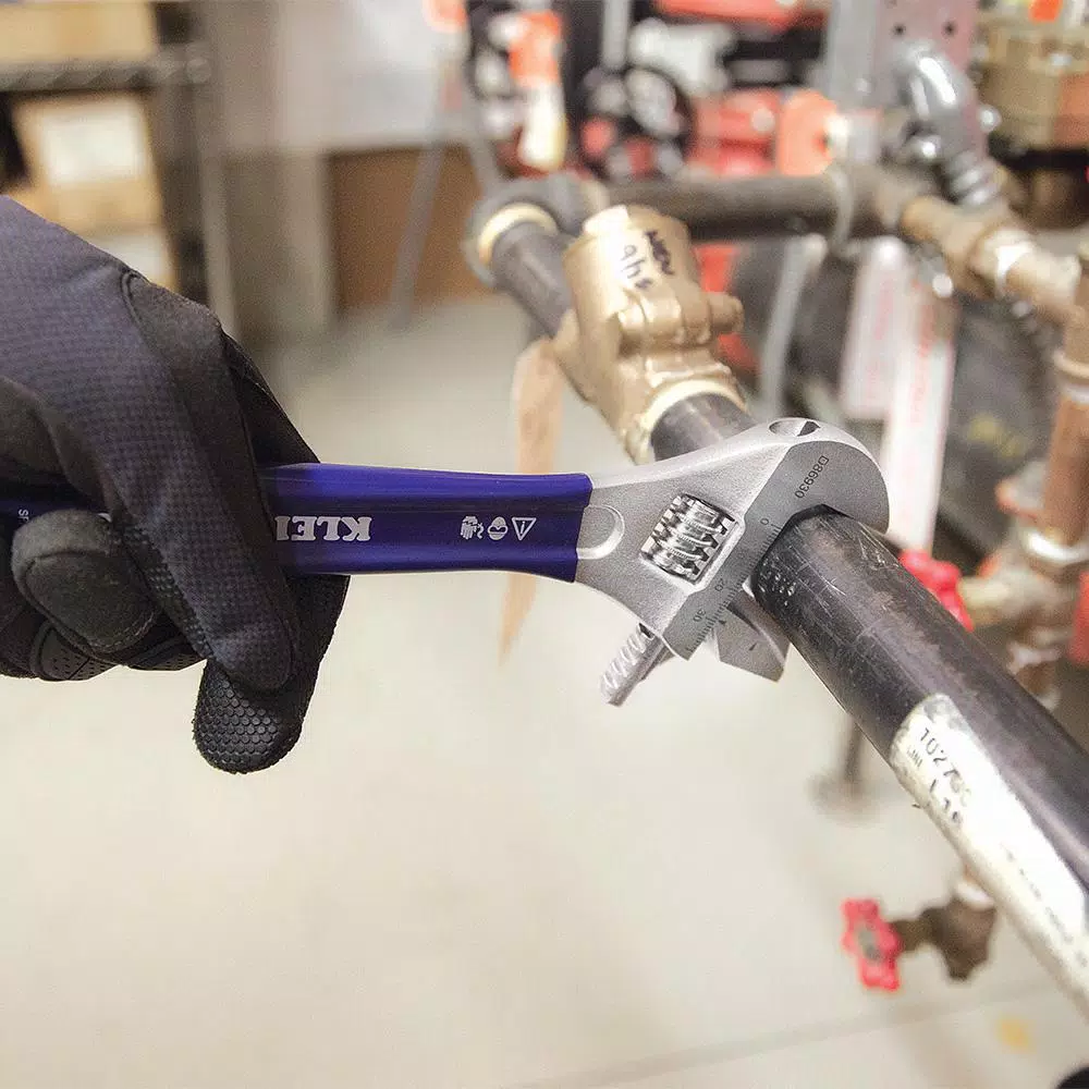 Klein Tools 10 in. Reversible Jaw 2-in-1 Adjustable and Pipe Wrench
