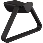 Delta Zura Matte Black Towel Ring - Geometric Hand Towel Holder thumbnail 1