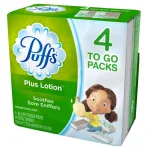 Puffs Plus Lotion 2-Ply Facial Tissue, 10-Count Box (4-Pack, 24 Case) thumbnail 3