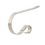 Original MantleClip Silver Adjustable Metal Christmas Stocking Holder Set with Clip-On Icons, 4-Pack thumbnail 3