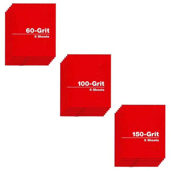 DIABLO 4.5 in. x 5.5 in. Clamp-On Sanding Sheets, Assorted Grits (60, 100, 150), 18-Pack