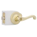 Defiant Viano Polished Brass Privacy Bed/Bath Door Lever thumbnail 1