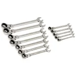 Husky Master SAE Flex Head Ratcheting Wrench Set, 12-Piece thumbnail 4