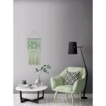 Unbranded Marmont Hill Light Green Macrame Wall Tapestry - Hand Woven Cotton Wall Hanging thumbnail 5