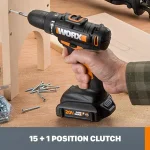 WORX 20V PowerShare 3/8 in. Cordless 2-Speed Drill Driver (Tool-Only) thumbnail 4