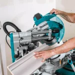 Makita 10 in. Dual Bevel Sliding Compound Miter Saw with Laser & Bonus 16-Gauge Finish Nailer thumbnail 12