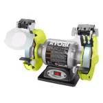 RYOBI 6 in. Bench Grinder with LED Lights, 2.1 Amp thumbnail 1