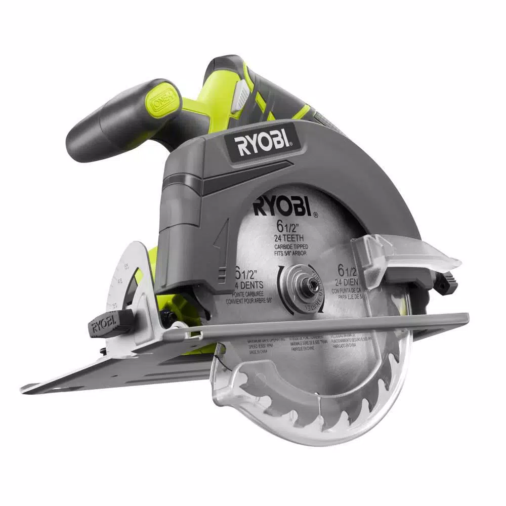 RYOBI 18V ONE+ 6-1/2 in. Cordless Circular Saw with 1.5 Ah Lithium-Ion Battery