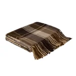 Glitzhome 50 in. x 60 in. Woven Plaid Throw Blanket with Decorative Fringe thumbnail 1
