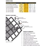 GLADIATOR Cargo Nets Gladiator Heavy-Duty Adjustable Cargo Net, 4.75 ft. x 6 ft., Includes Hardware thumbnail 4