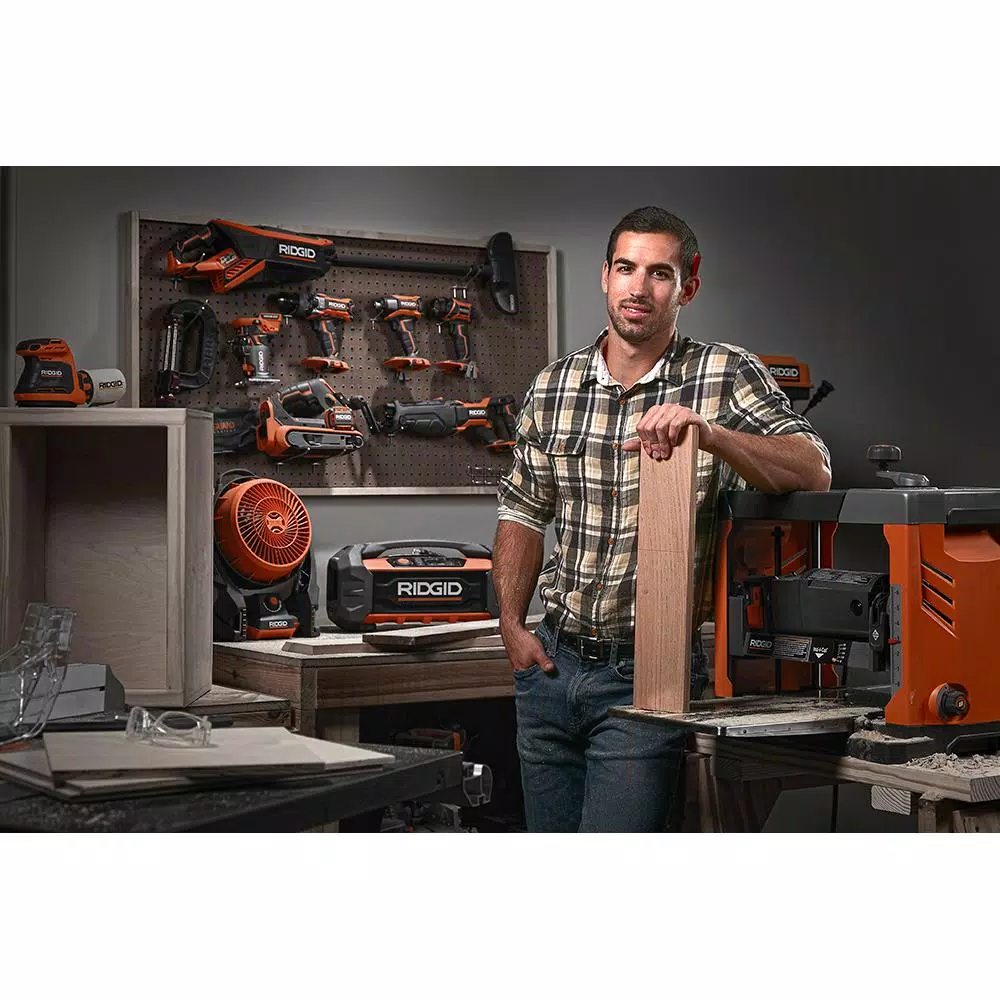 RIDGID 13 in. Corded Thickness Planer, 15 Amp, 9000 RPM