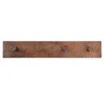 Premier Copper Products Hand Hammered Copper Quadruple Robe Hook, Oil Rubbed Bronze thumbnail 2