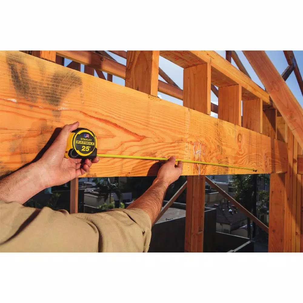 STANLEY FATMAX 25 ft. Tape Measure with MAXSHIELD Coating and Twin-Core Ergonomic Design