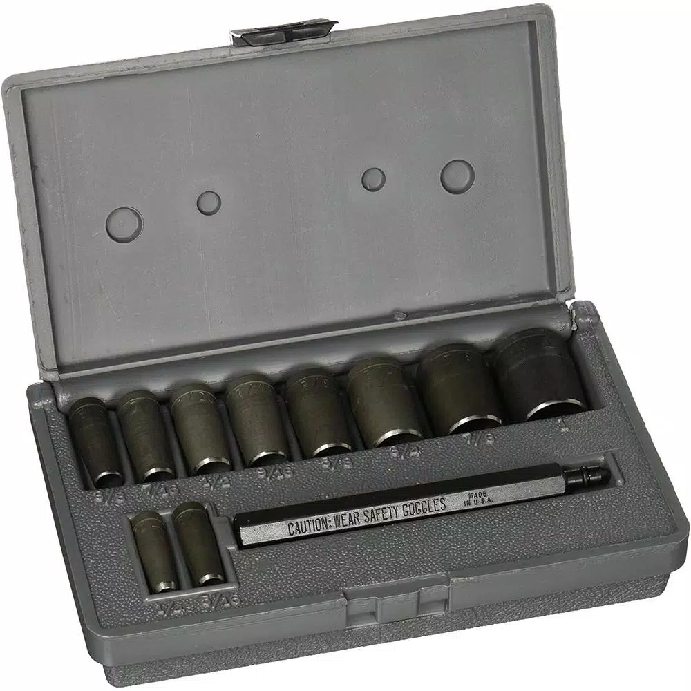 General Tools 10-Piece Gasket Punch Set with Steel Driving Mandrel