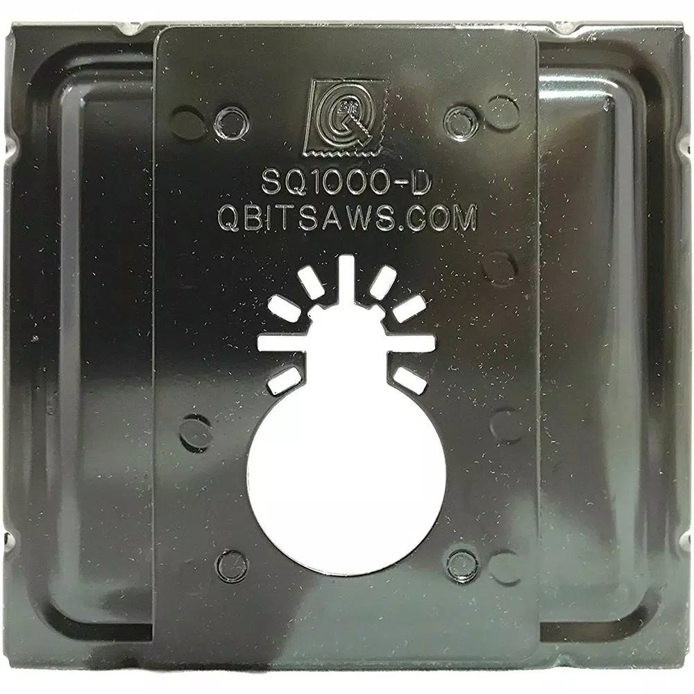 Q Bit QBit SQ1000-D Oscillating Multi-Tool Saw Blade for 2-Gang Plastic Outlet Boxes and Low Voltage Brackets