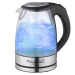 MegaChef 1.7L Glass and Stainless Steel Electric Tea Kettle, 7-Cup Capacity thumbnail 1