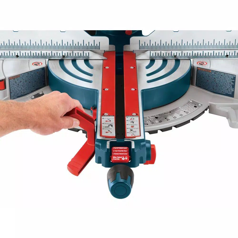 Bosch 12 in. 15 Amp Dual-Bevel Sliding Glide Miter Saw with 60 Tooth Blade
