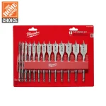 Milwaukee 13-Piece High Speed Wood Spade Bit Set, Heat-Treated Carbon Steel thumbnail 6