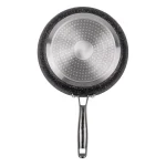 MasterPan Granite Ultra 11 in. Cast Aluminum Nonstick Ceramic Frying Pan, Black Marble thumbnail 3