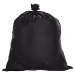 Genuine Joe 60 Gallon Heavy Duty 2-Ply Black Trash Bag Liners, 0.8 Mil, 100 Count thumbnail 1