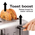 Hamilton Beach Professional 4-Slice Stainless Steel Wide Slot Toaster thumbnail 6