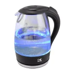 Kalorik 7-Cup Black Stainless Steel Cordless Electric Kettle with Auto Shut-Off thumbnail 3
