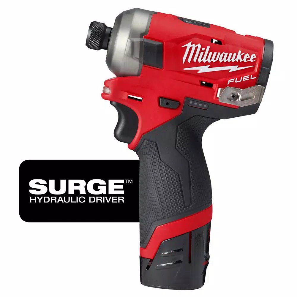 Milwaukee M12 FUEL 4-in-1 Installation Drill Driver & SURGE Impact Driver Combo Kit