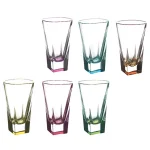 Lorren Home Trends RCR Fusion Collection Multicolor Crystal Highball Glasses, 12 oz, Set of 6 thumbnail 2