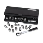 GearWrench 21-Piece 3/8 in. Drive Vortex Gear Ratchet and Socket Set thumbnail 1