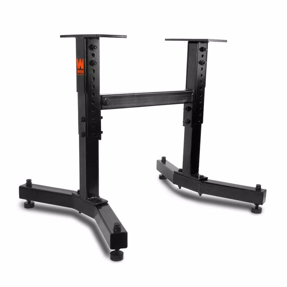 WEN Height and Length Adjustable Steel Lathe Stand, 225 lb. Capacity