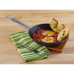IMUSA 11 in. Light Cast Iron Frying Pan with Stainless Steel Handle, Preseasoned Black thumbnail 6