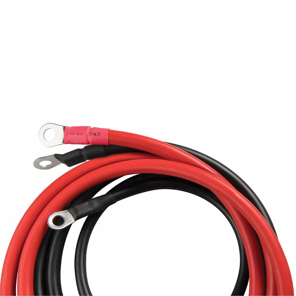 PowerDrive Heavy-Duty 3000-Watt Power Inverter Installation Kit - 0-Gauge Copper Battery Cable Set