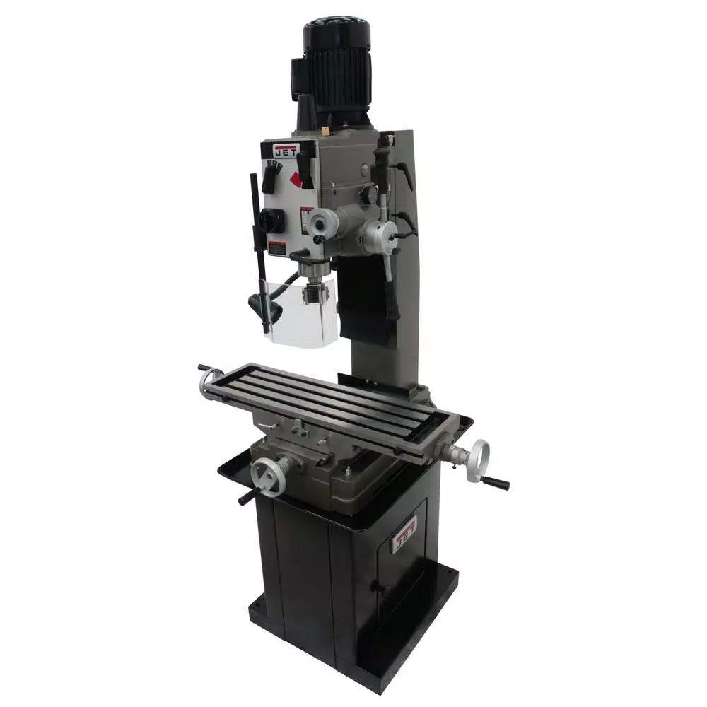JET JMD-45GHPF Geared Head Square Column Mill Drill Press with Power Downfeed