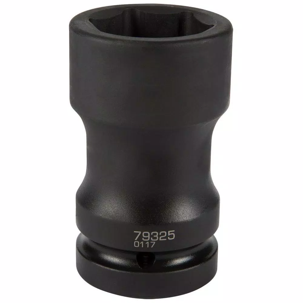 Steelman PRO 79325 1 in. Drive Budd Wheel Combo Impact Socket, 1-1/2 in. Hex x 13/16 in. Square