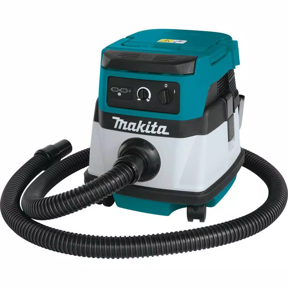 Makita 18V X2 LXT Cordless/Corded 2.1 Gal. HEPA Dry Dust Extractor Vacuum Kit