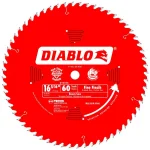 Diablo 16-5/16 in. 60-Tooth Fine Finish Beam Saw Blade, 1 in. Arbor thumbnail 1