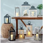 LUMABASE 3-Piece Round Flameless LED Wax Candle Set with Remote Control, Color Changing Pillar Candles thumbnail 2