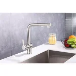 Vanity Art Single-Handle Pull Out Kitchen Faucet, Polished Chrome, Classic Style thumbnail 5