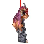 Design Toscano Zanzibar Gothic Dragon Holiday Ornament, 4.5 in. Hand-Painted Resin thumbnail 5