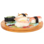 Creative Home 7.5 in. Round Tempered Glass Trivet Serving Board with Solid Wood Trim, Fruit Pattern thumbnail 5