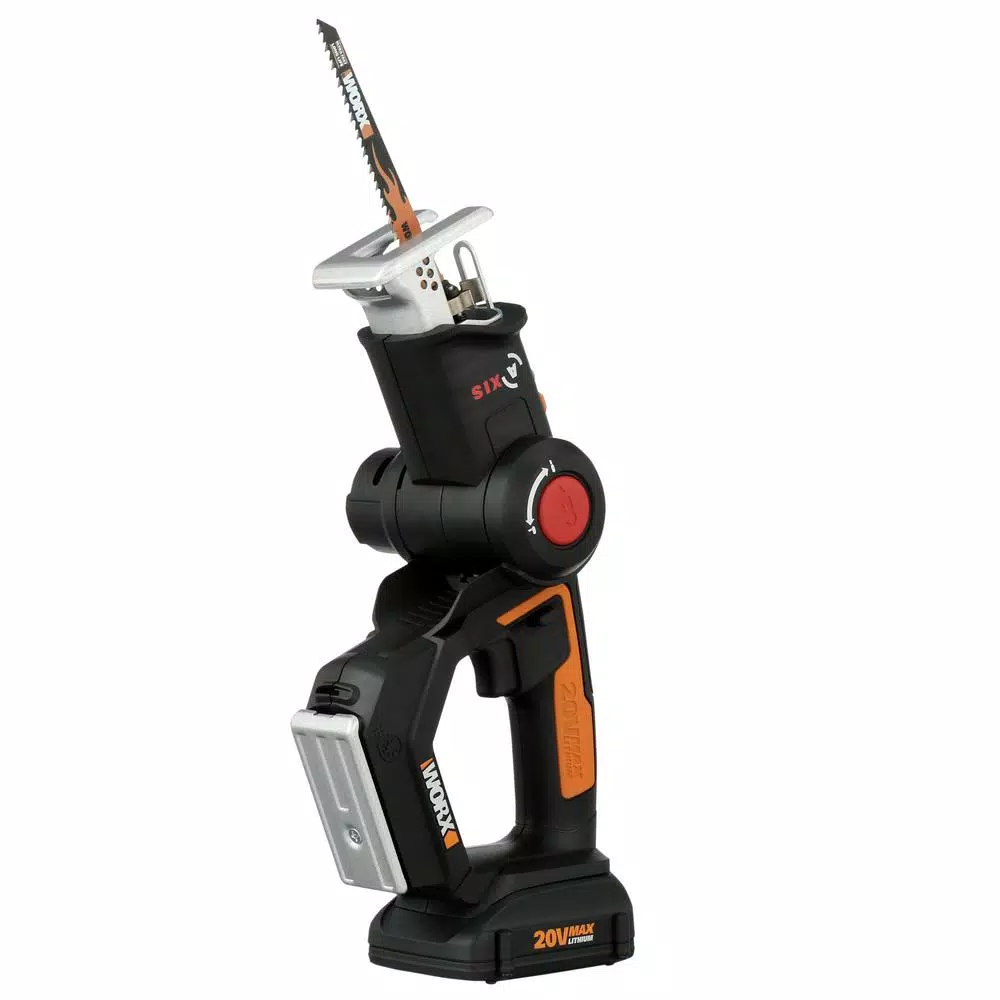 Worx WX550L 20V Power Share AXIS 2-in-1 Convertible Jigsaw and Reciprocating Saw Kit