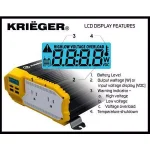 Krieger 1100-Watt 12V to 120V Power Inverter with LCD Display and Installation Kit thumbnail 3